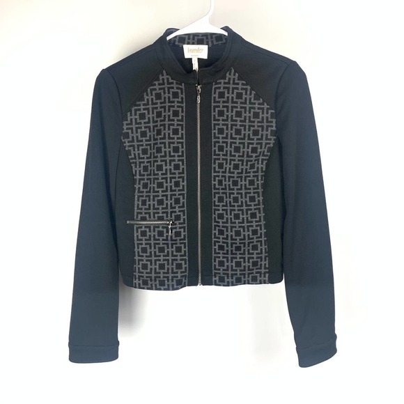 Nordstrom Jackets & Blazers - Laundry by Shelli Segal Black Printed Jacket Size 2